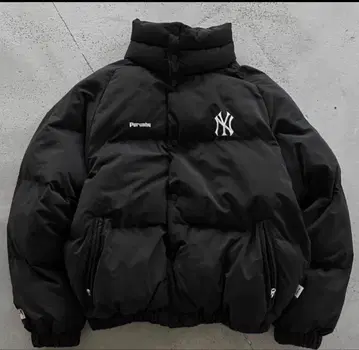Perush 블랙 다운 자켓 뉴욕 양키스