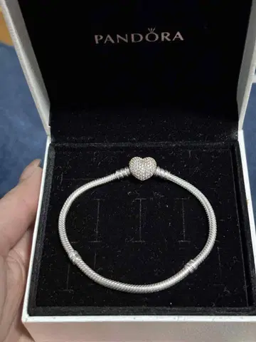 ALE MET 하트 클래스프 팔찌 약 16cm 거의 새상품 판도라