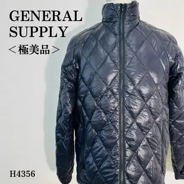 [ 컨디션 최상 ] 제너럴 서플라이 퀼팅 자켓 지퍼 포켓 L 블랙