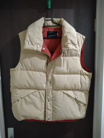 JCPenney 베이지 M 다운 베스트 us 구제 의류