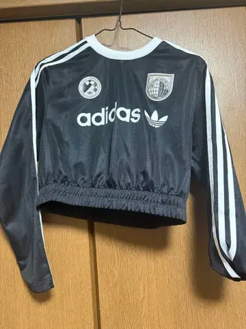 [ 새상품급 ] adidas 크롭 저지 M 블랙