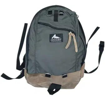 GREGORY 백팩 USA제 은색 택 구 로고 백팩 가죽