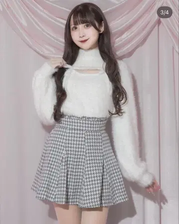 pium 컷 아웃 페더 니트