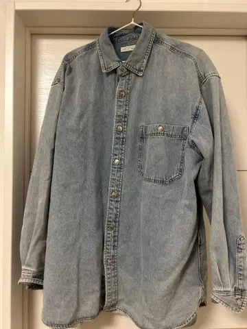 niko and - JEANS 2025SS 블리치 데님 와이드 셔츠