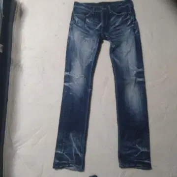 FUGA 다크 블루 스트레이트 데님