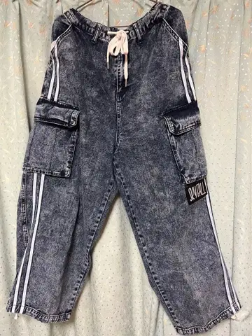 데님풍 카고 팬츠 L 사이즈