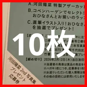 히나타자카46 카와타 히나 테이크오프 응모권 10장