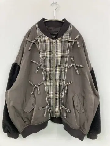 캔디 스트리퍼 체크 리본 MA-1