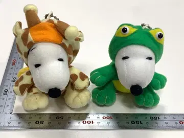 스누피 봉제 인형 인형옷 기린 악어 2체 세트