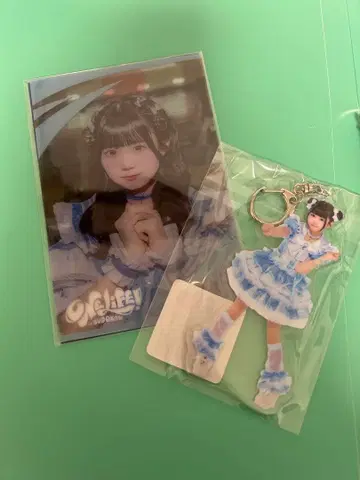 iLiFE! 무지개 깃털 미니 아크릴 키링 클리어 카드