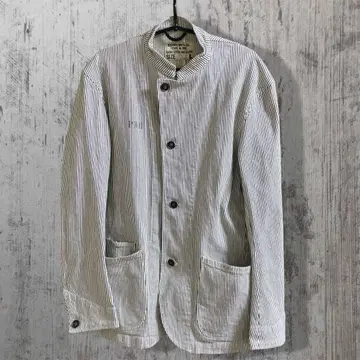 USED 빔즈 BEAMS 스트라이프 노카라 자켓 L