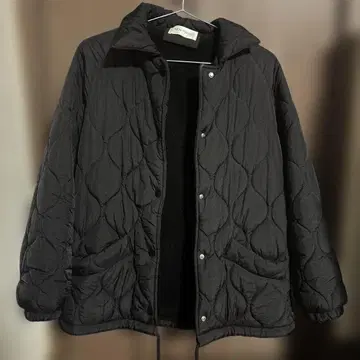 퀼팅 자켓 아우터 블랙