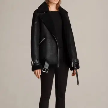 올세인츠 무스탕 자켓