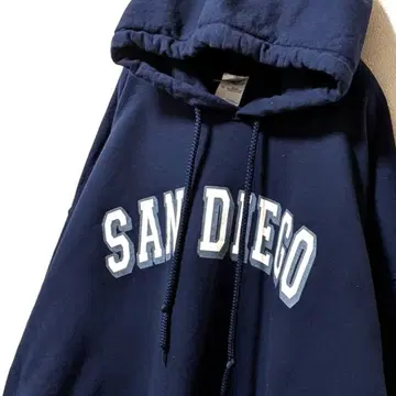 길단 샌디에이고 로고 후드 맨투맨 네이비 네이비 컬러 XL 구제 의류