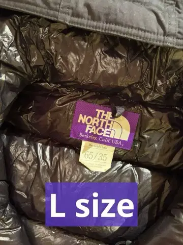 THENORTH FACE 65/35 다운 자켓 퍼플 라벨 후드 부착