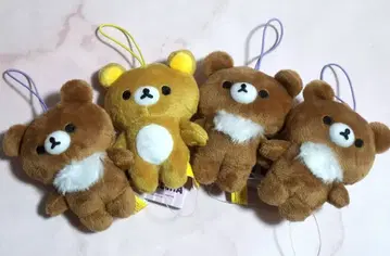 리락쿠마 밴딩 끈 포함 마스코트 4개 세트 라운드원 한정판