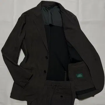 컨디션 최상 ONLY 온리 캐주얼 수트 브라운 헤링본 48