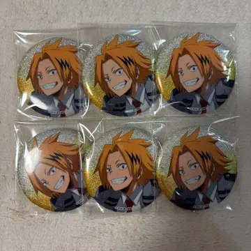 가미나리 덴키 히로아카 글리터 캔배지