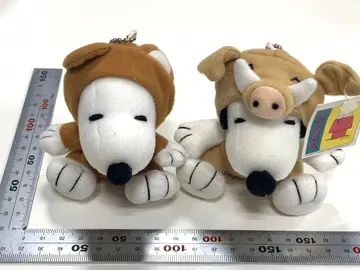 스누피 봉제 인형 인형옷 돼지 2체 세트