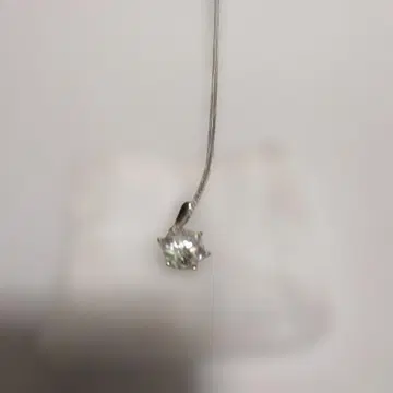 실버 925 크리스탈 펜던트 목걸이