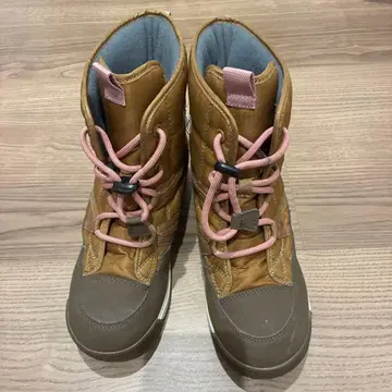 키즈 하이컷 브라운 부츠 스노우 부츠