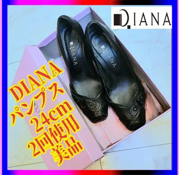 DIANA 펌프스 블랙 24cm 새상품급 블랙 가죽 포멀 심플