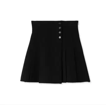 snidel 사이드 플리츠 스카 숏 팬츠 BLACK