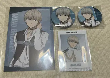 WIND BREAKER 윈브레 쿨 데님 카지 렌 캔뱃지 엽서