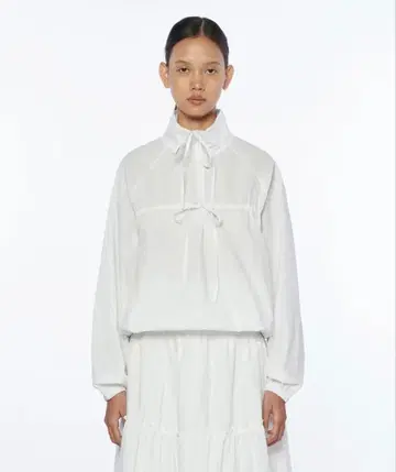 PIPPET Shirring Cotton Anorak (white)