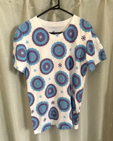 Kurofue 원형 무늬 T셔츠 XL 사이즈