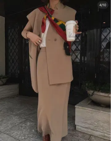 AMERI OTONA WRAP VEST SET UP DRESS