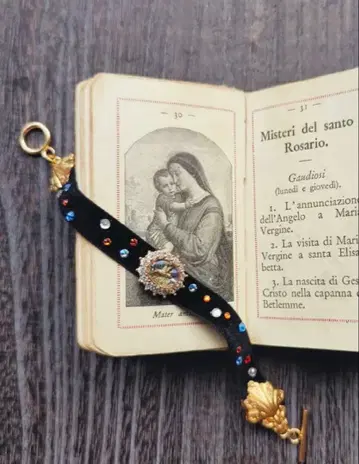 미사용 새상품 벨로아 팔찌 빈티지 부품 사용 만텔 팔찌