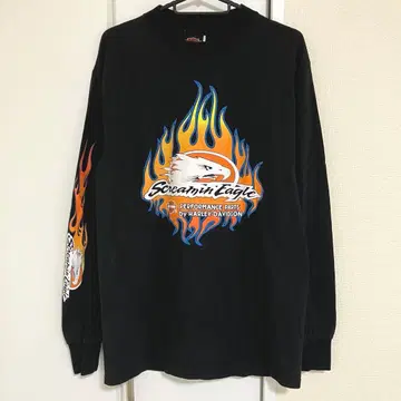 Harley Davidson 할리데이비슨 불꽃 독수리 이글 롱 T