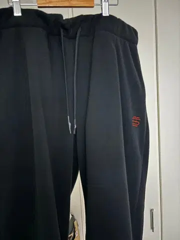 SEESEE 플리스 팬츠 블랙 L