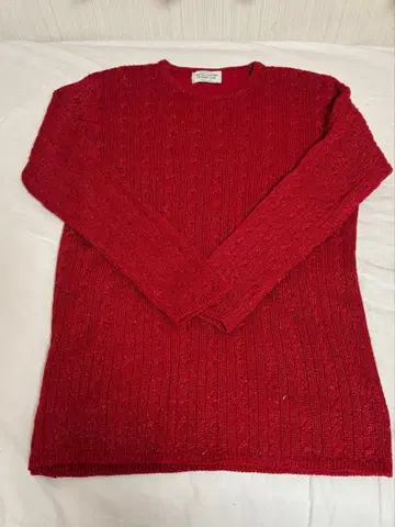 여성용 니트 빨간색
