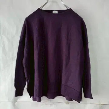 URBAN RESEARCH DOORS 긴팔 니트 보트넥 보라색 one