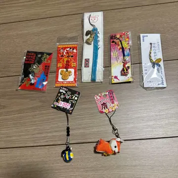 스트랩 세트 동물 부적 일본풍