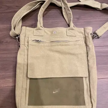 Nike 카키 토트백 캔버스
