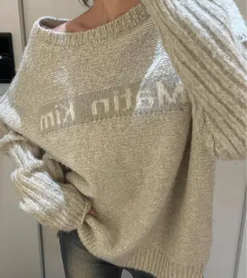 Matin Kim 로고 니트 스웨터