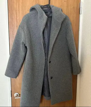 새상품급 더플 코트 아우터 여성용 우먼 네이비 그레이 S