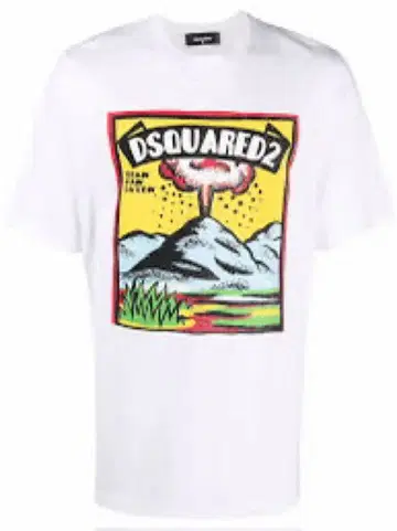 DSQUARED2 그래픽 프린트 T셔츠