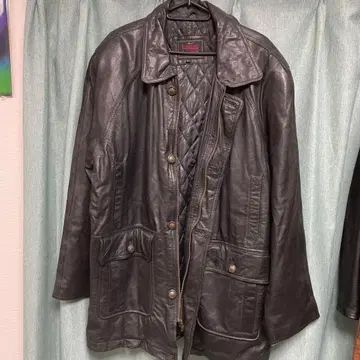 D'HOMME A HOMME 블랙 가죽 자켓