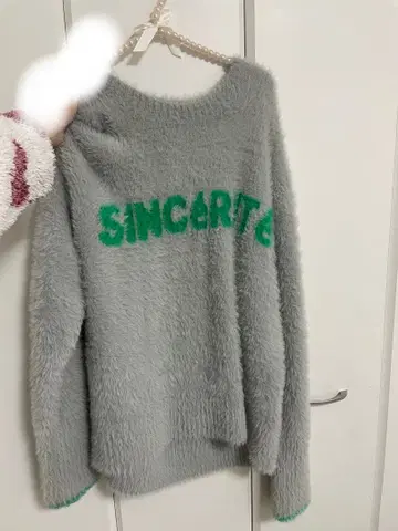 페더 로고 니트 풀오버