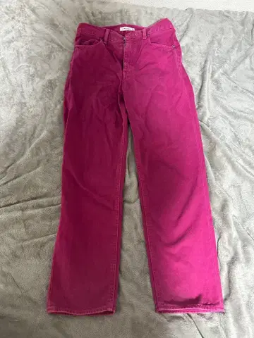 MOUSSY 핑크 스트레이트 데님 팬츠