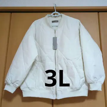 미사용 새상품 택 포함 아이보리 퀼팅 자켓 3L