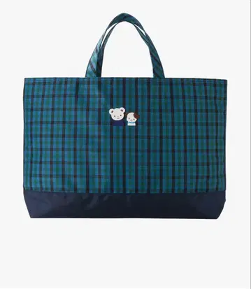 파밀리아 체크 무늬 토트백