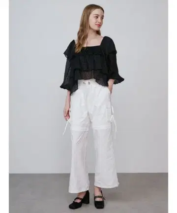CALNAMUR 2way 카고 팬츠 화이트 흰색