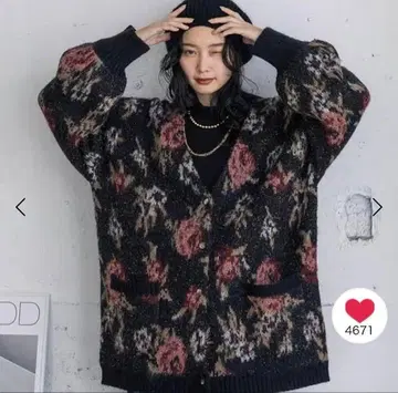 JEANASIS 꽃무늬 니트 가디건