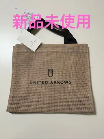 [ 미사용 새상품 ] UNITED ARROWS 로고 메쉬 토트백 S