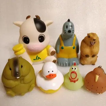 소프트 비닐 피규어 저금통 마모트 오리 키위 JA 아시카가 은행